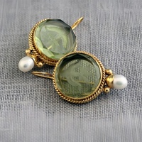 Exquisite Vintage Geometric Pearl Drop Earrings – Elegant Bridal Jewelry Gift 5